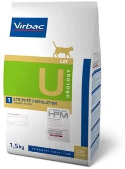 Virbac HPM Urology Struvite Dissolution U1 – Pour Chat 3kg